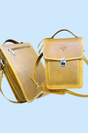Vintage Tan - Leather Crossbody Bag